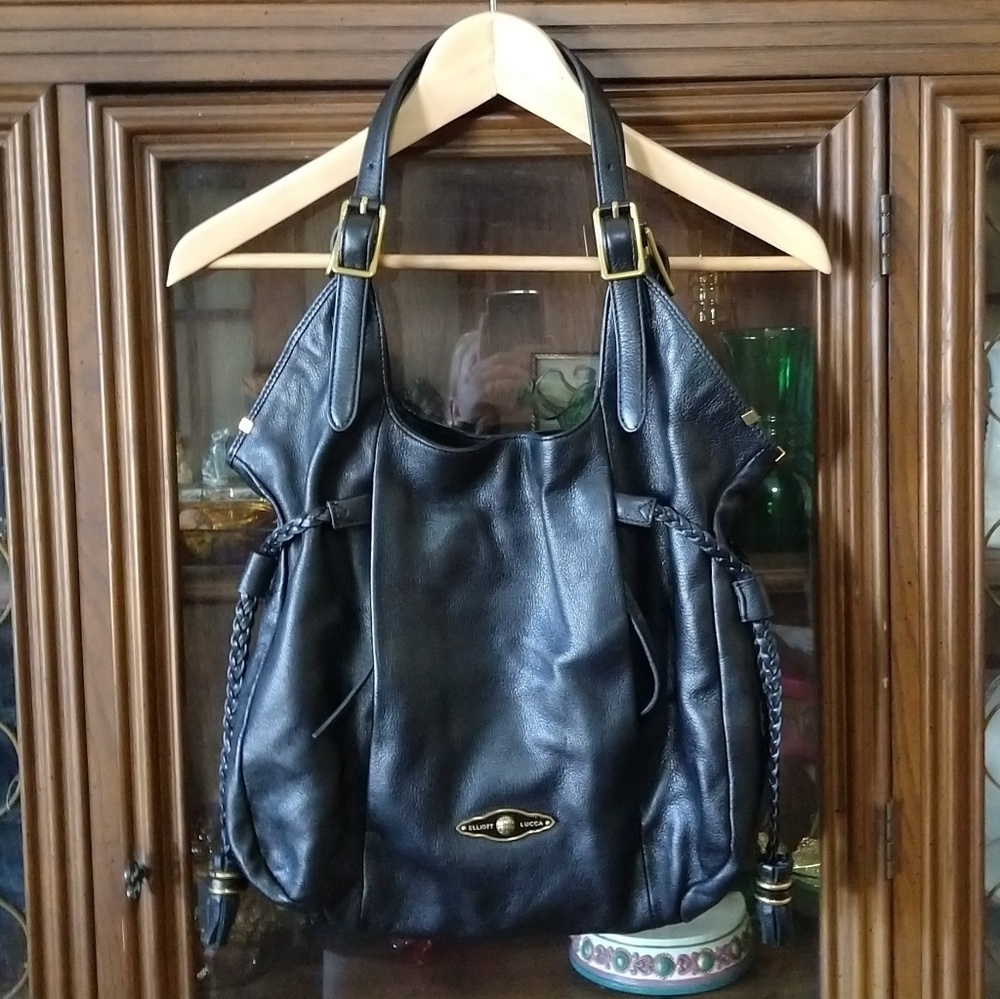 Elliot Lucca Black Hobo Purse